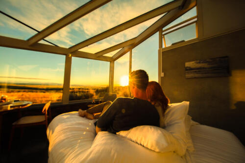 Couple in Bed Sunrise 